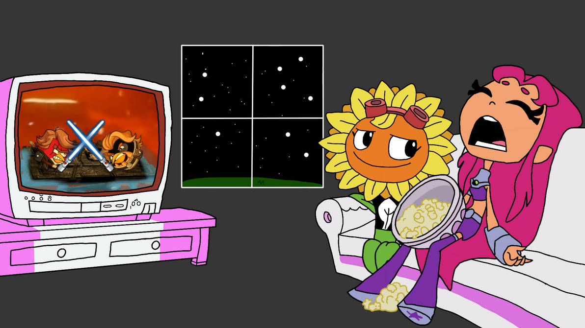 First Star Fire Solar flare and Starfire's first movie night by Dr503837 on DeviantArt