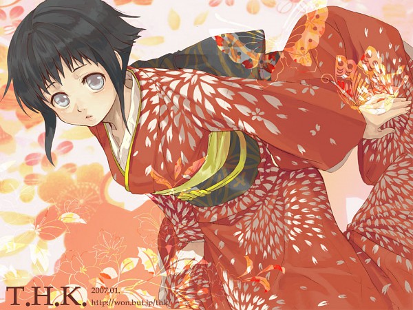 Hinata in kimono