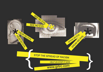 Anti-racism poster design
