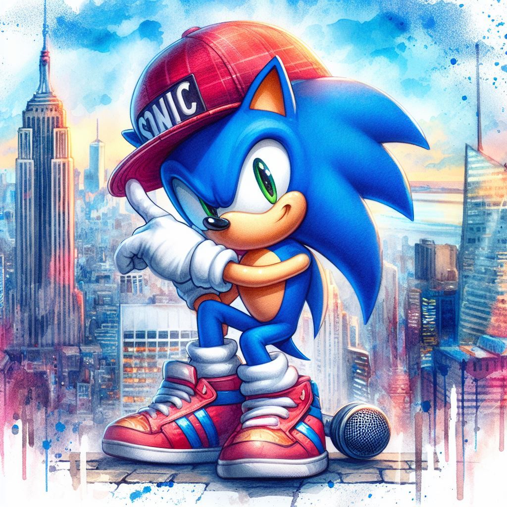 Sonic rapper by VisibilityNostalgic on DeviantArt