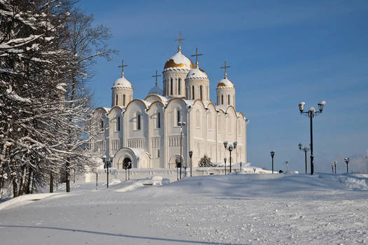 Snowy winter in Russia