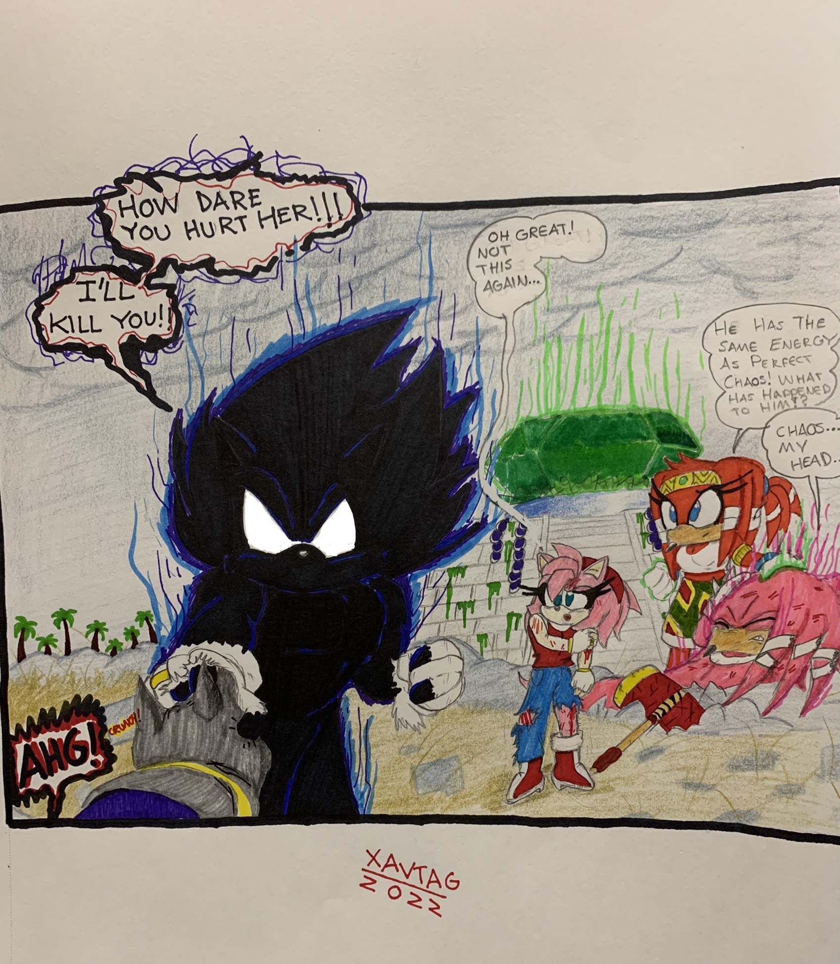 Dark Sonic (SHUniverse) by AlextheStarChild on DeviantArt