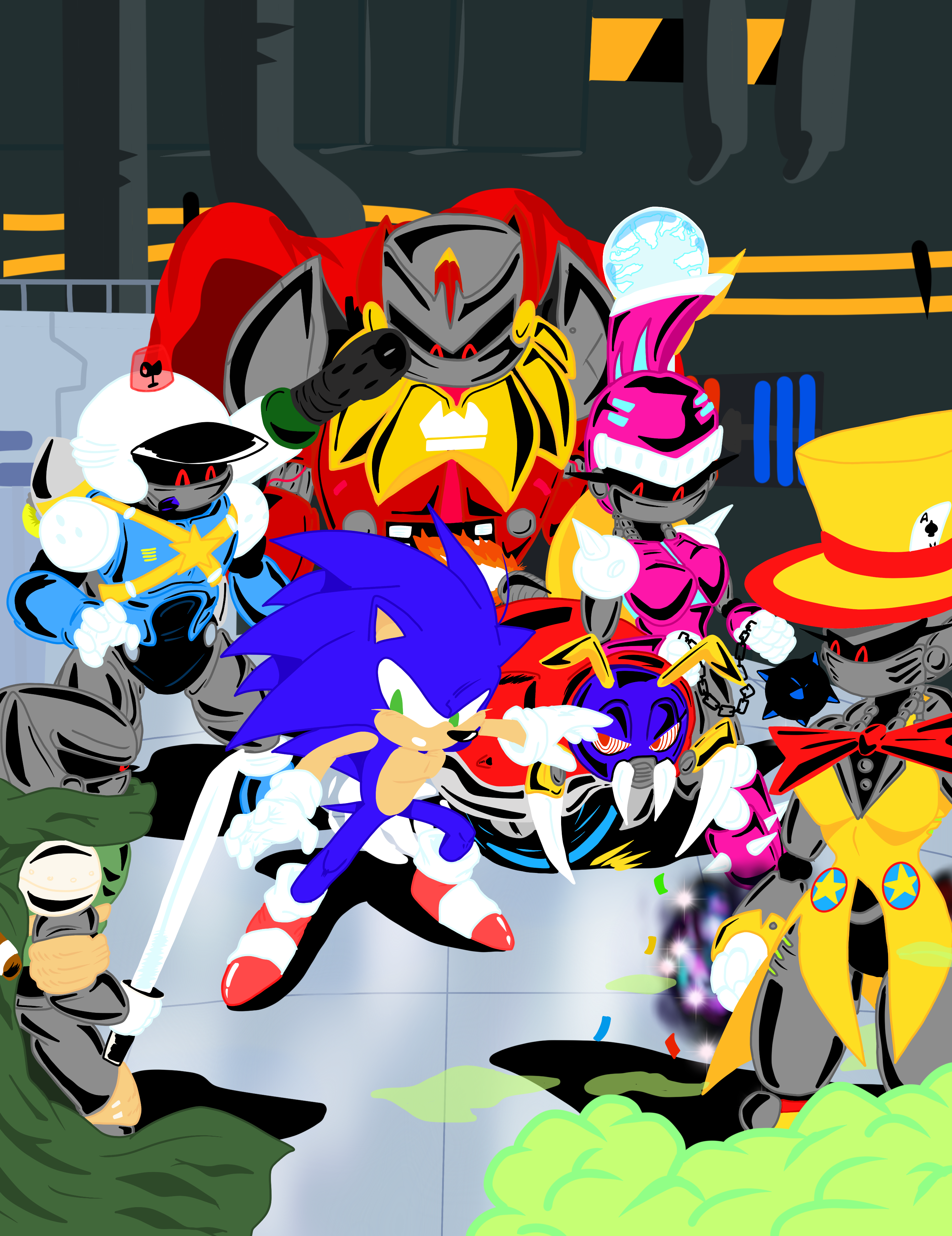 Sonic Classes Class of 17 reunion! Sonic vs the upgraded HBH! by XavTag on DeviantArt