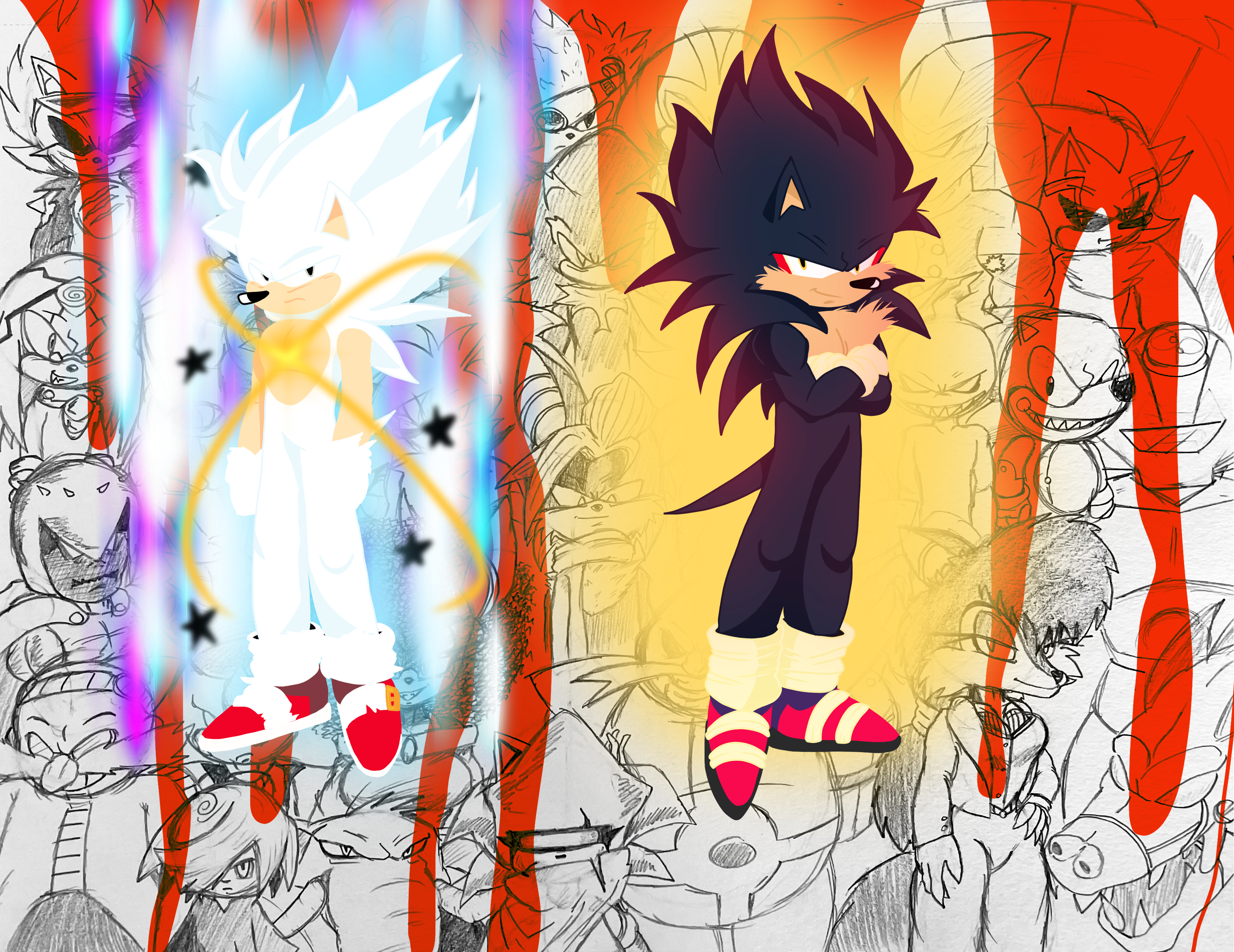 The Rematch. Sonic vs Chaos. Pure chaos remake! by XavTag on