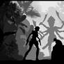 Tomb Raider III - Silhouette Art