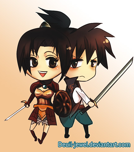 Chibi Oyu and Jubei