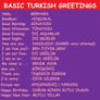 TUR: Turkish Greetings