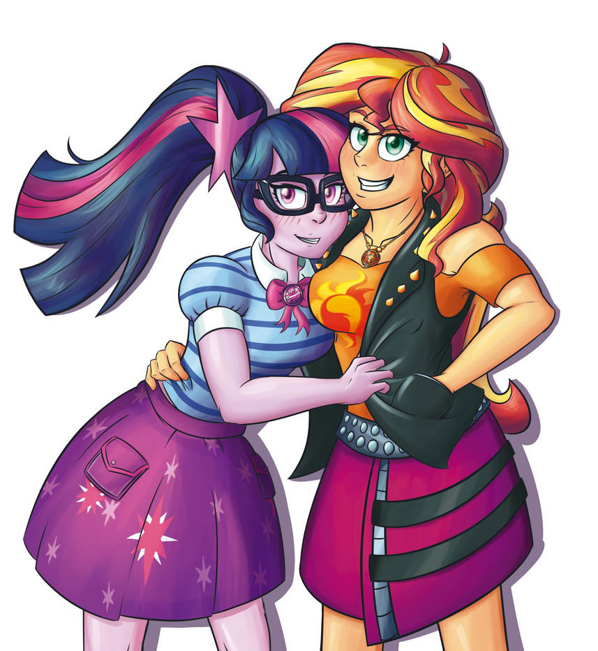 Sci-Twi and Sunset Shimmer by mandy1412 on DeviantArt