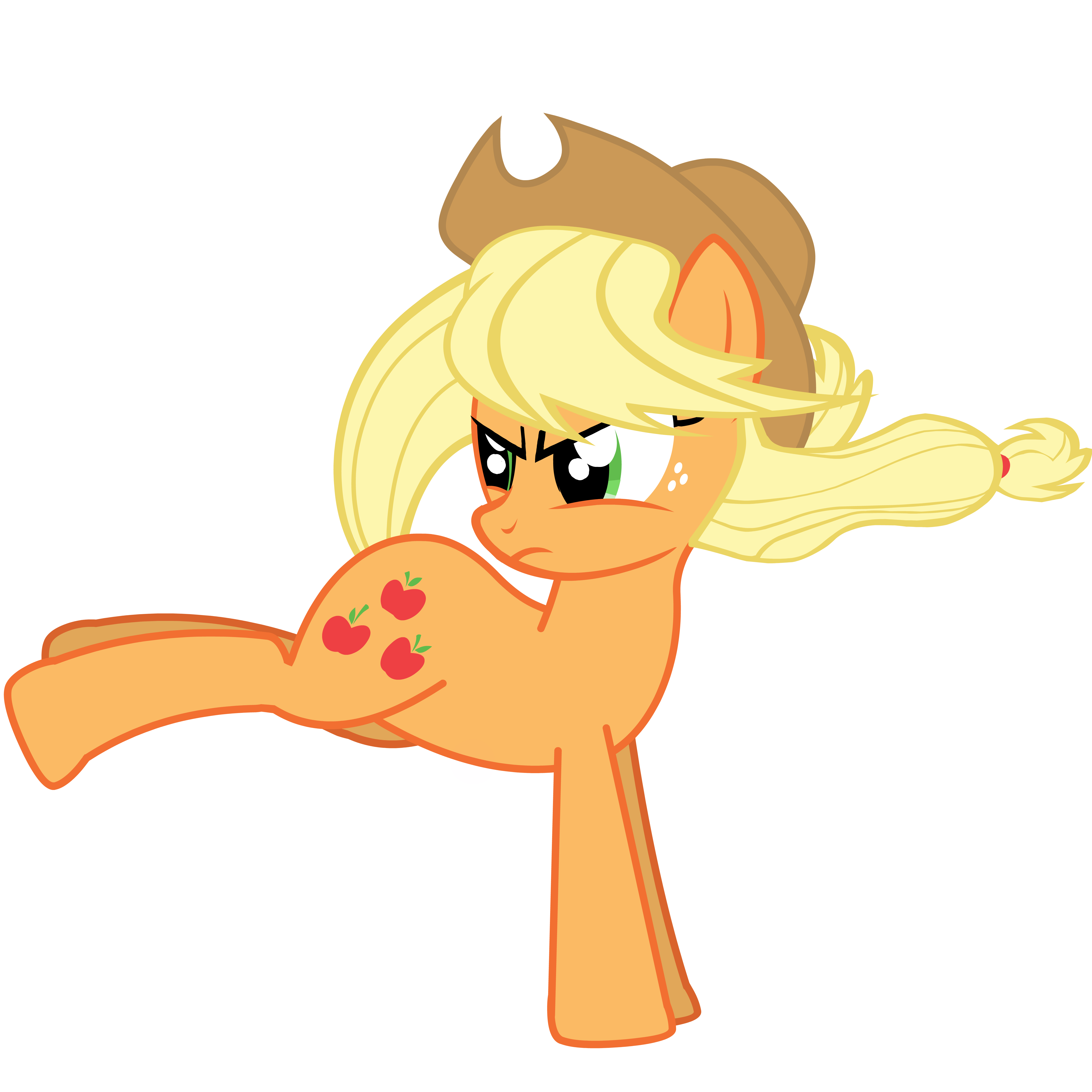 Windy Applejack Kickin' stuff