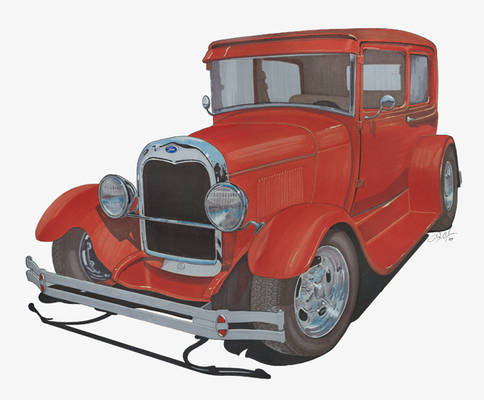 Ford Model A in marker