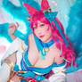 Spirit Blossom Ahri cosplay from League of Legends