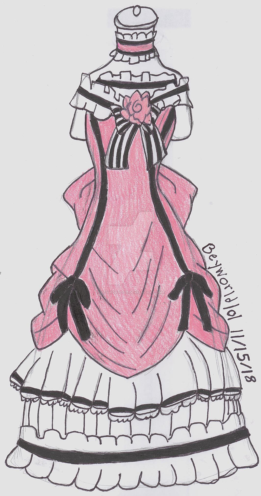 Black Butler Ciel Phantomhive S Pink Dress By Beyworld101 On
