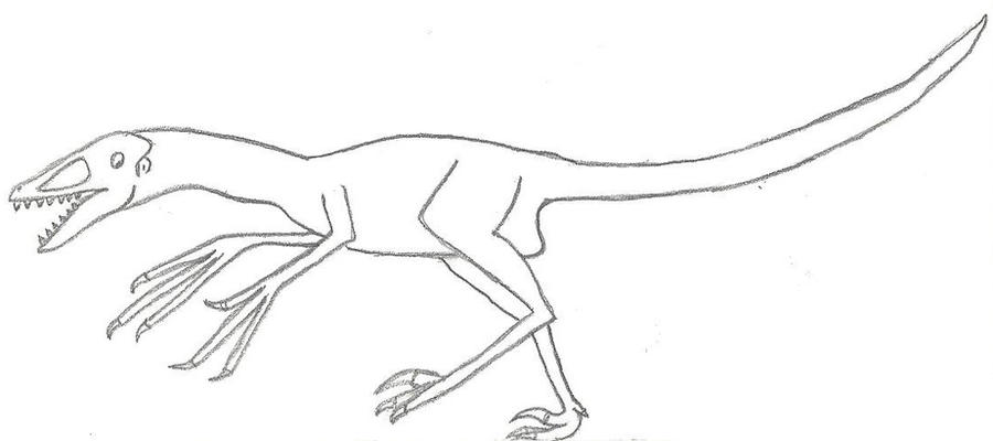 Un-feathered Microraptor