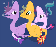 My Little Maniraptor: Oviraptorid Huddle