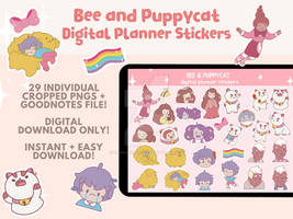 BEE AND PUPPYCAT DIGITAL PLANNER STICKERS