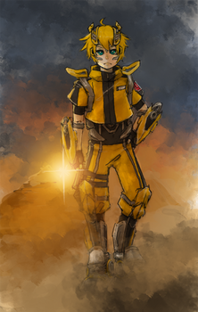 Human mode Bumblebee.