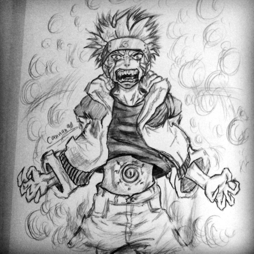 Naruto Sketch - Full Body by Lidocaine on DeviantArt