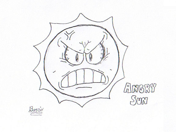 Angry Sun Deviantart Angry Sun by KIDBUU4EVER on DeviantArt