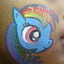 Rainbow Dash Face Painting