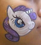 Rarity Face Painting 2 by AlicornLover