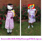 Hello Kitty / Powerpuff Girls Reversible Apron by AlicornLover