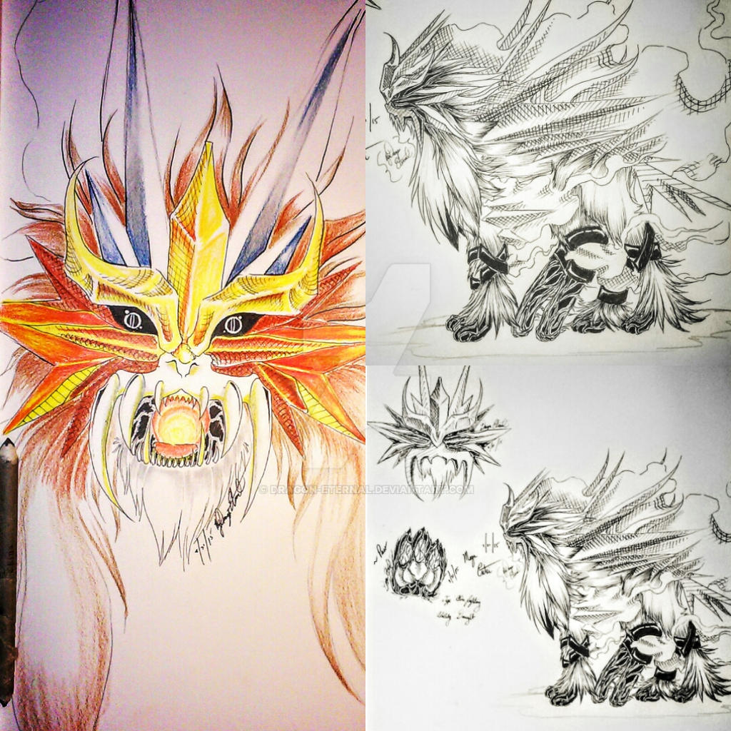 Mega Entei mega entei redesigned by Dragon-Eternal on DeviantArt