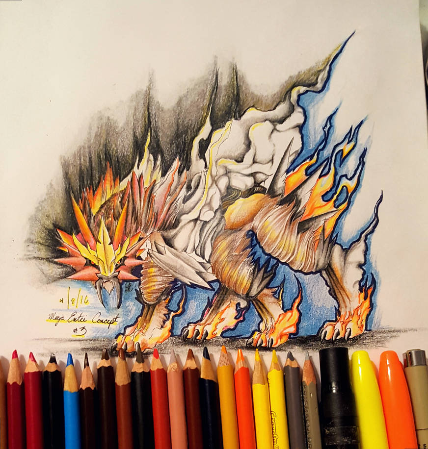 Mega Entei mega entei concept 3 by Dragon-Eternal on DeviantArt