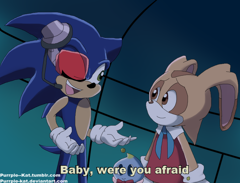 Sonic X Screenshot Redraw - Dark Sonic - By @thephantom245 on Itaku