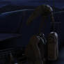 Patrolling the west wall on the Maridun outpost