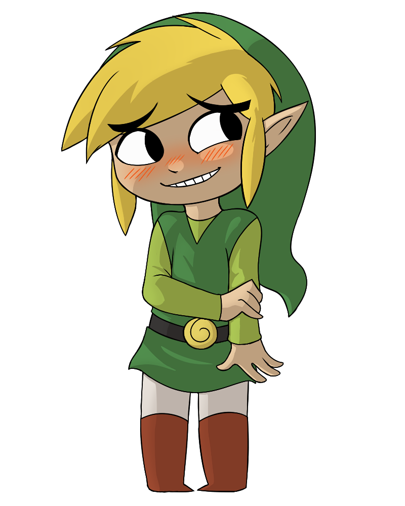 Blushy Toon Link