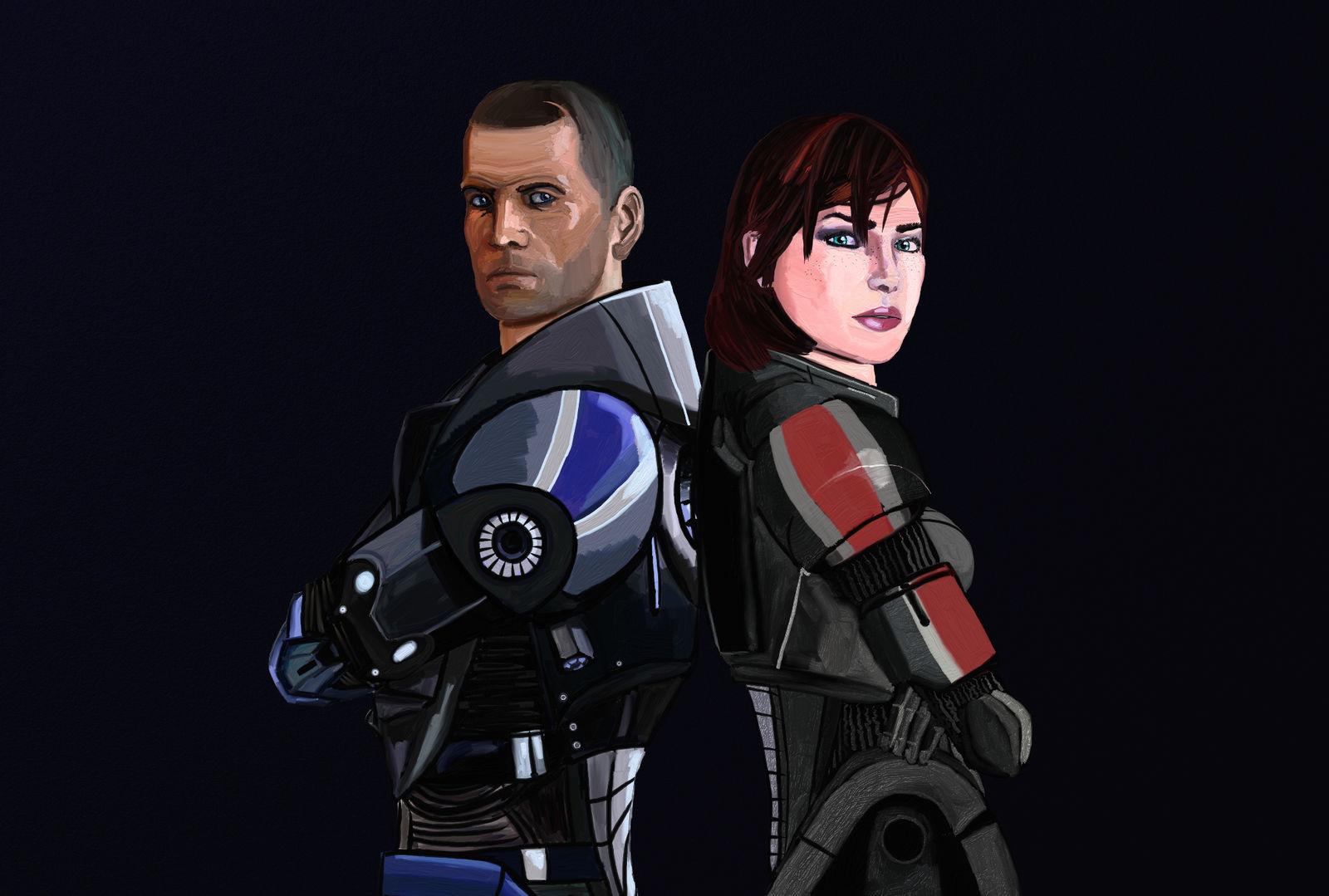 Commanders Shepard and Shepard