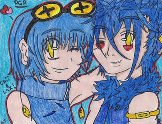 Blue Haired Flirts