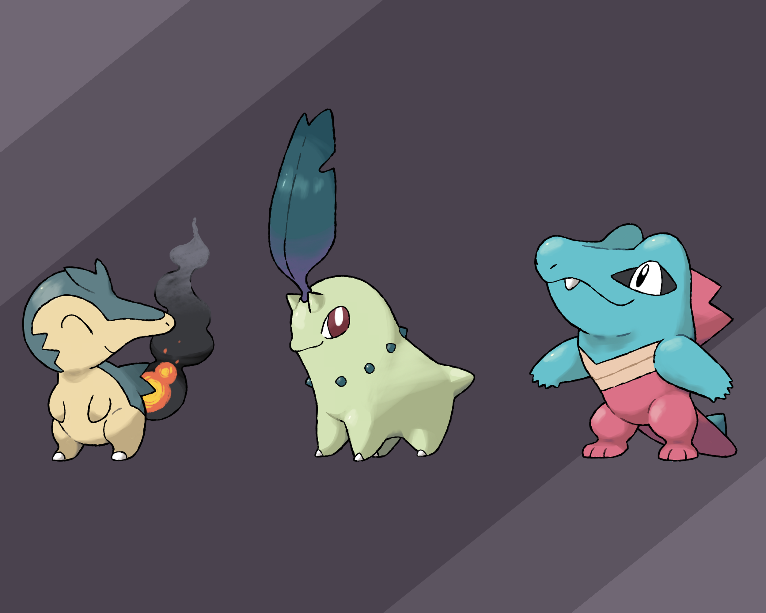 Fakemon - Kanto Starters and Johto Forms - What do you think? - Pokémon