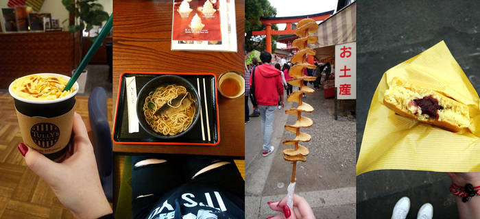 Four kinds of goodies from Kyoto