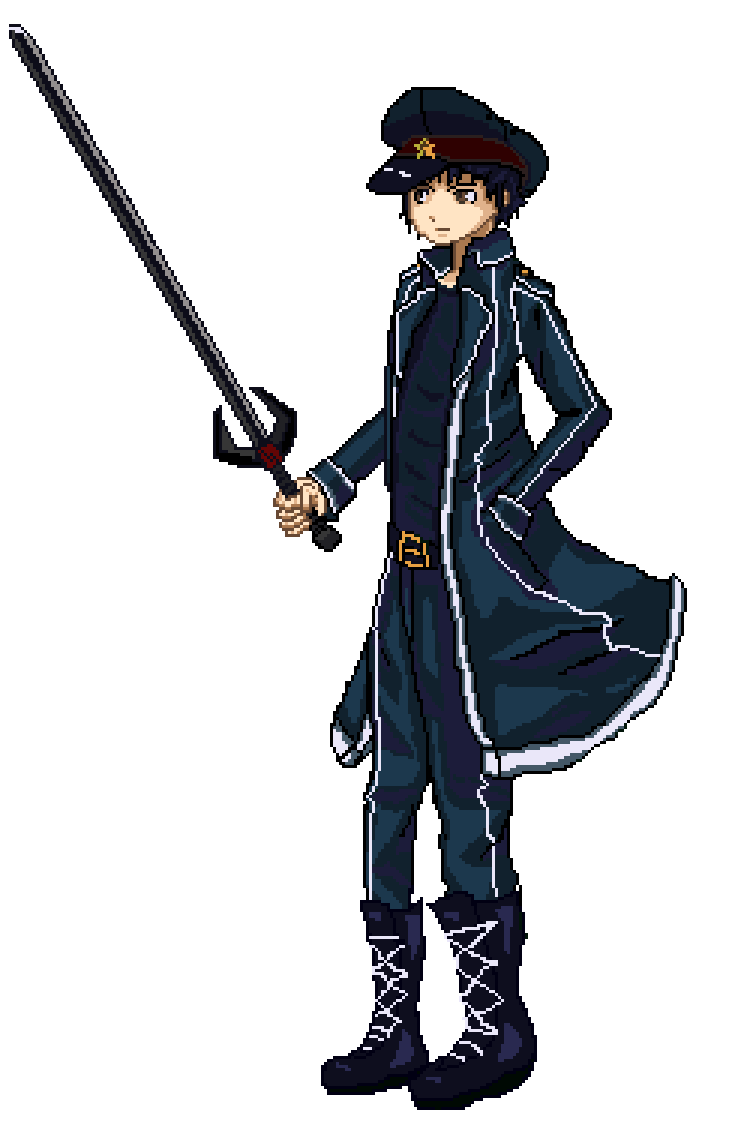 Original character fighting game style idle pose by SenpaiSavior on