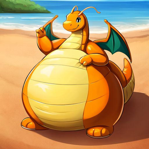 Poutine Dragon Pooltoy Dragonite 2 by BalloonedDragonite on DeviantArt