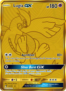 Lugia GX Gold Card