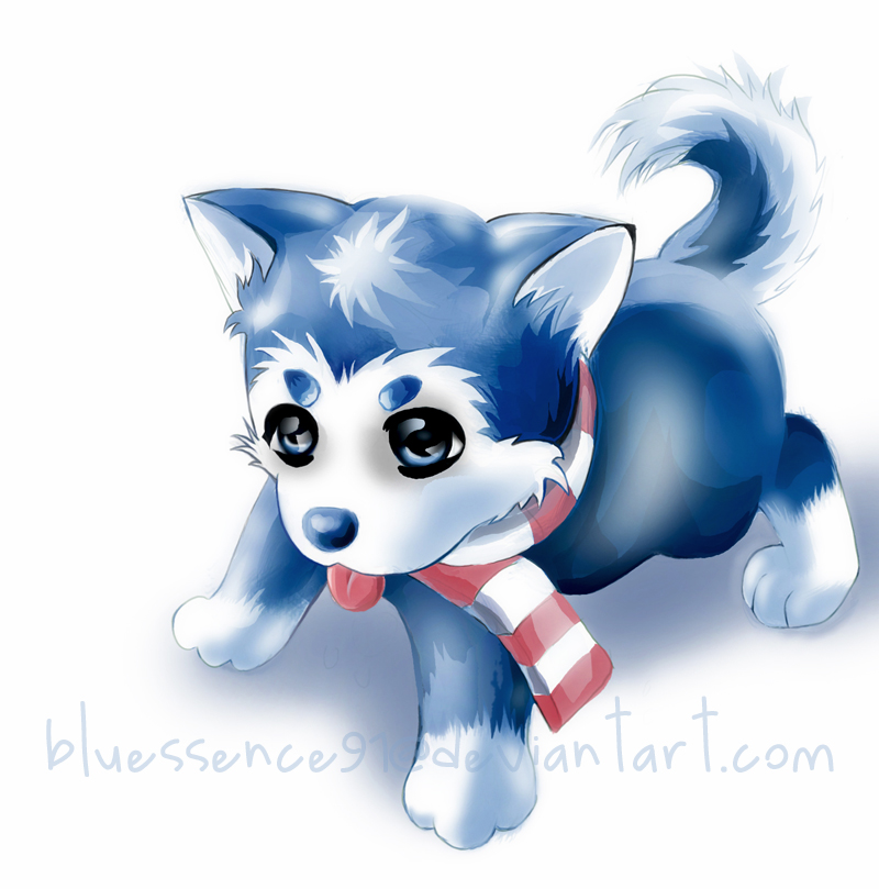 anime baby husky