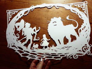 Cowardly Lion - Original Papercut