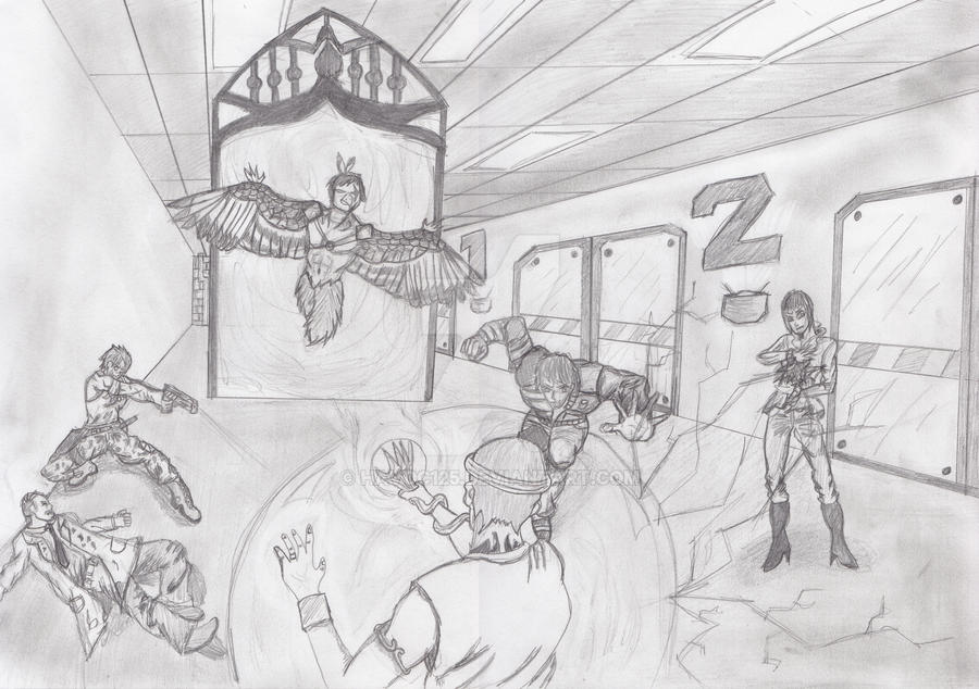 Perspective+Figure drawing final by HaVoC125 on DeviantArt