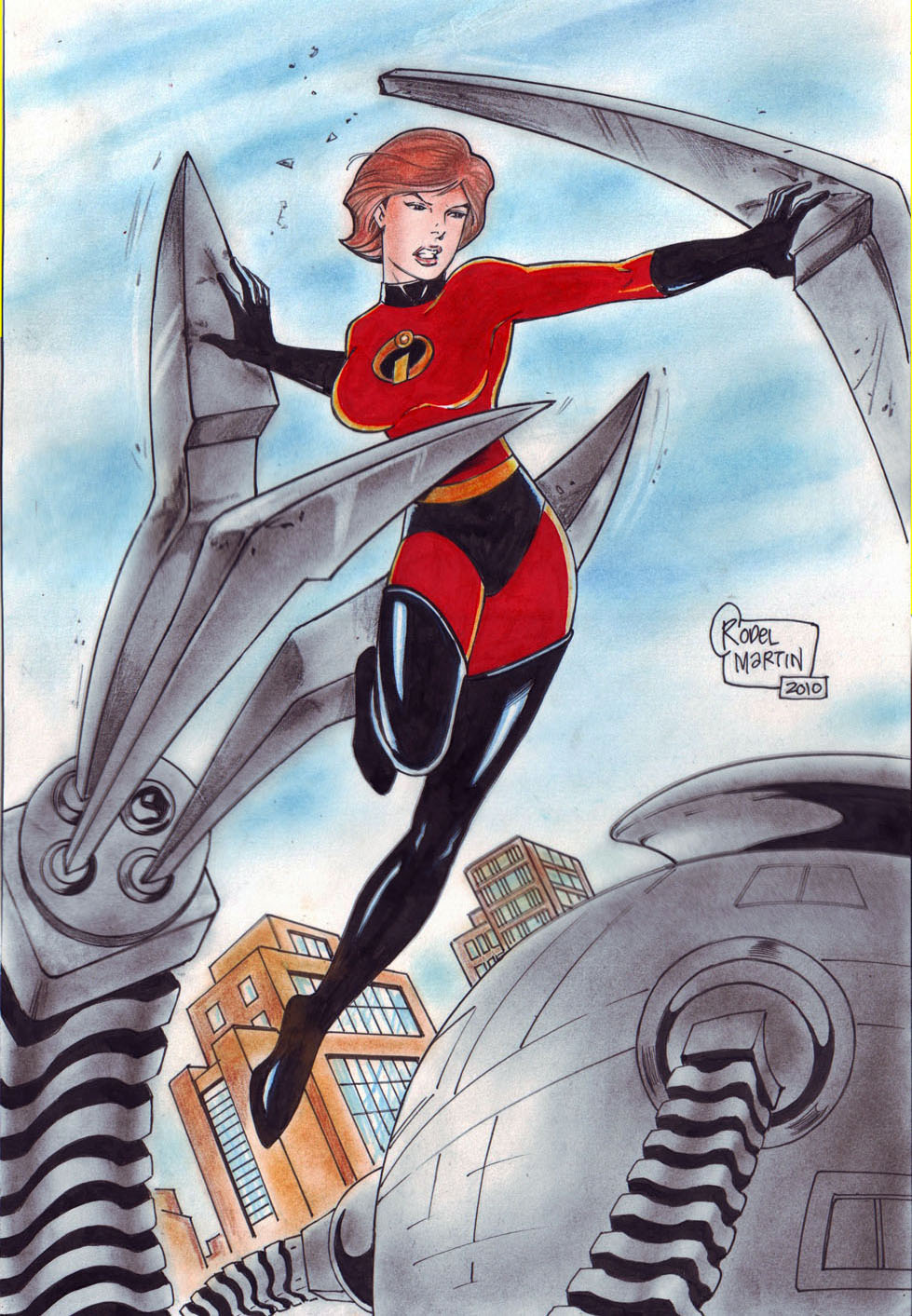 ELASTI-GIRL from THE INCREDIBLES by RODEL MARTIN