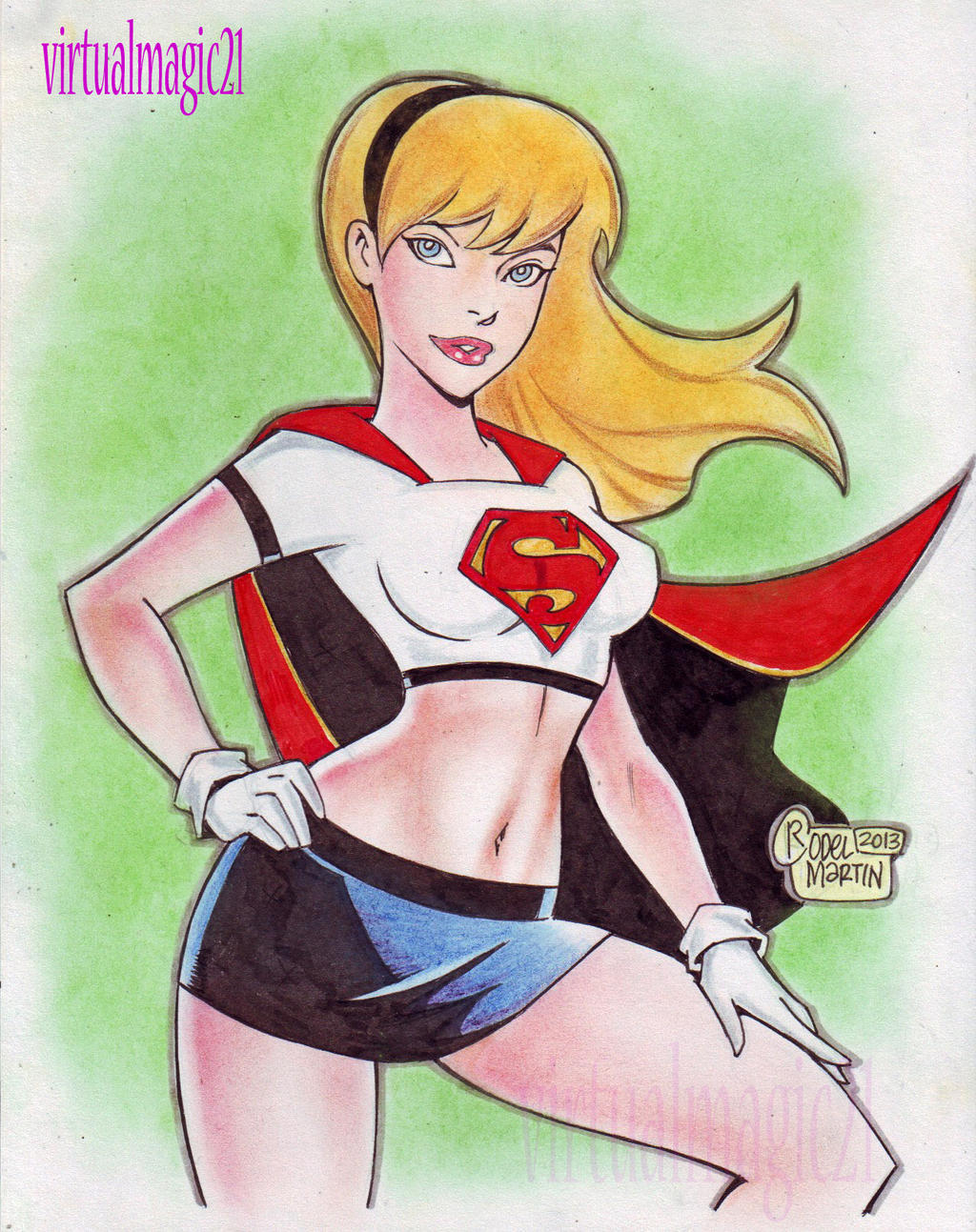 SUPERGIRL carrtoony by RODEL MARTIN (11162013)