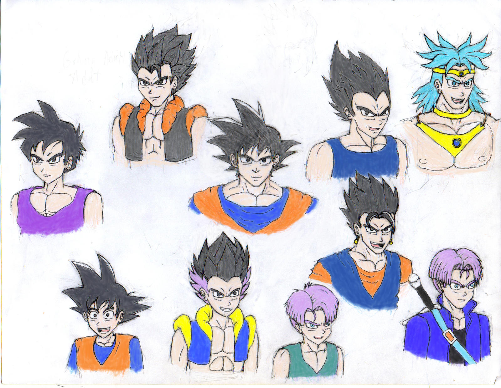 Ssj Base Super Saiyans: Base Form by AnonEars on DeviantArt