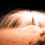 Playing with steel wool