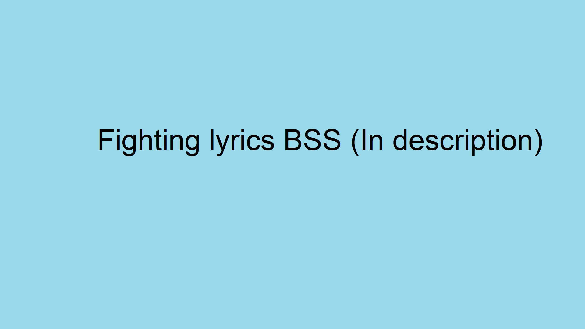 Fighting lyrics BSS by emojiband2019 on DeviantArt