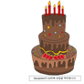 Deviantart's 23rd birthday cake for DA tutorial