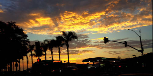 summer night sunset in So Cal