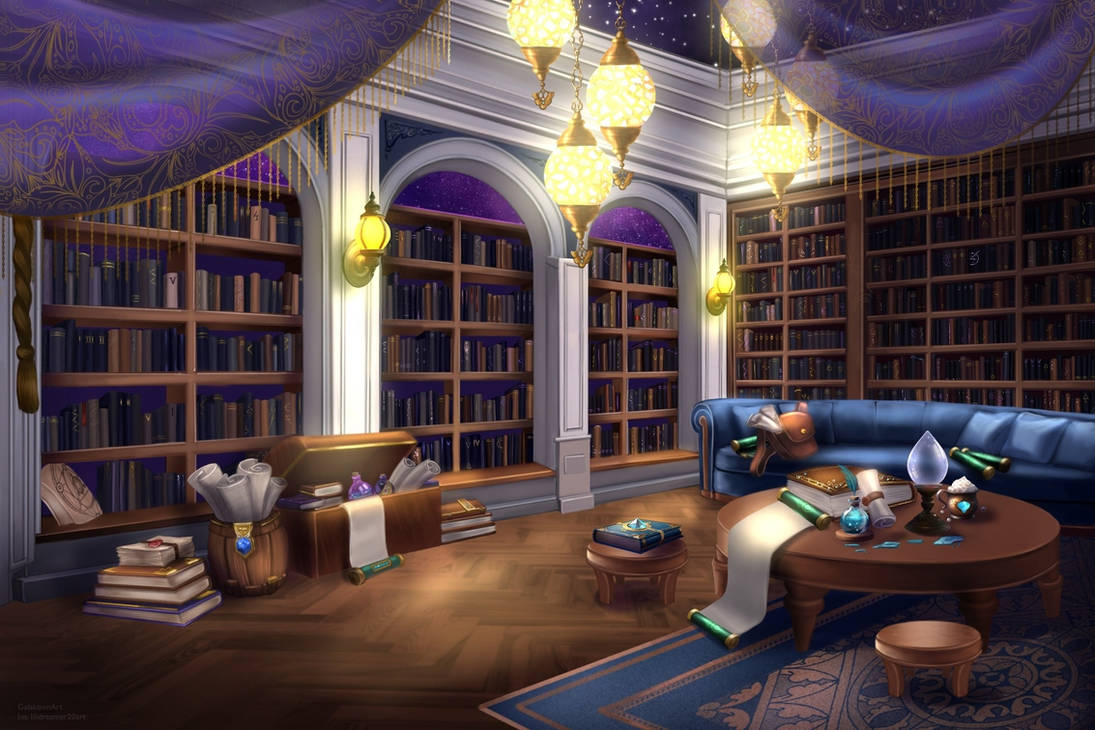 Fantasy Library Avatar Magic library by lilidreamer20 on DeviantArt