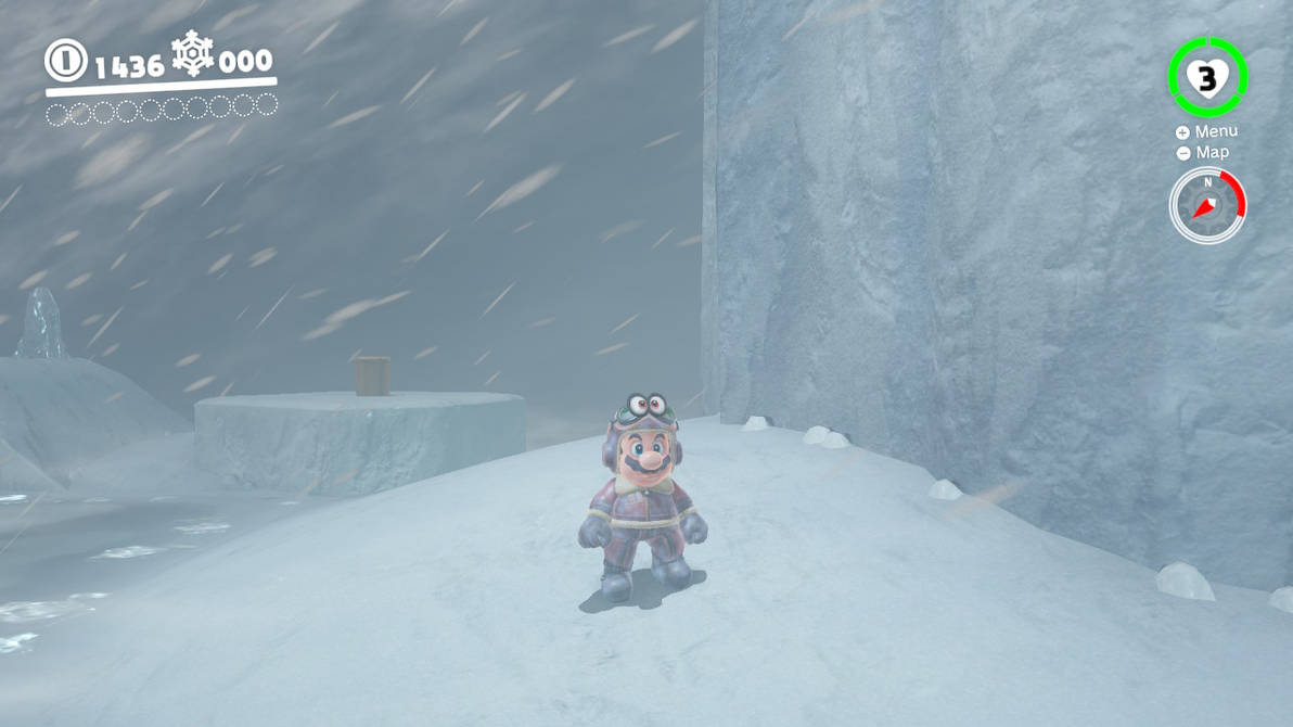 I Love This Little Detail Snow On Mario by FanArtArtist1993 on DeviantArt