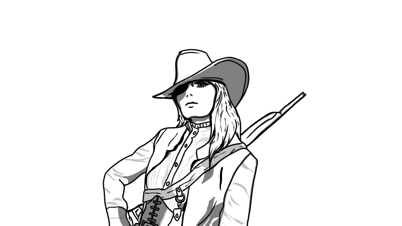 Cowgirl Sketch by gingervidia on DeviantArt